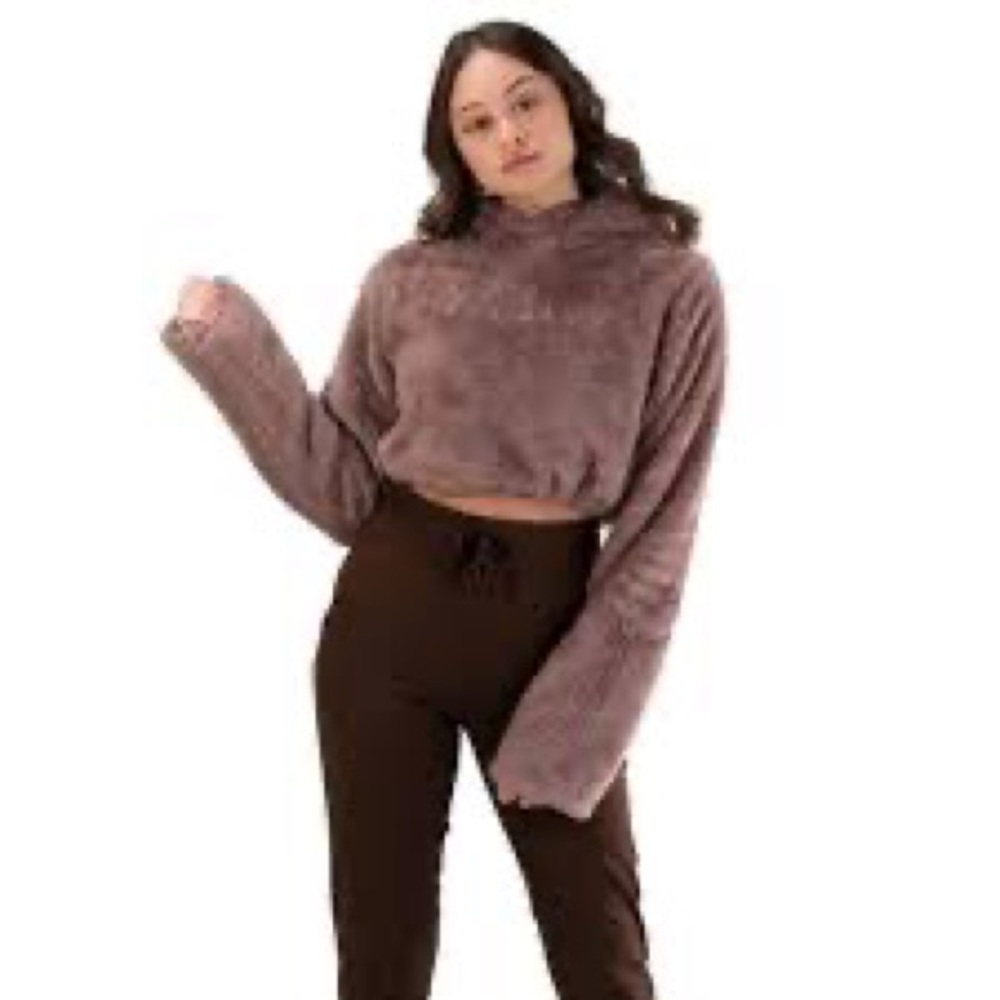 Balance Athletica Cropped Sherpa Hoodie